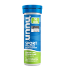 Tube de pastilles électrolytiques Nuun Sport Citrus Lime pour l’hydratation sportive.