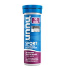 Tube de pastilles électrolytiques Nuun Sport Triberry pour l’hydratation sportive.