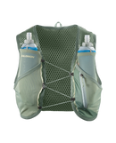 Veste d'hydratation Salomon Active Skin 8 de 8 litres avec deux flasques souples de 500 ml, technologie SensiFit™ et nombreuses poches de rangement pour le trail running et les longues distances.