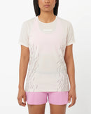 T-shirt de course Salomon SENSE AERO Graphic pour femme léger et respirant avec design graphique dynamique