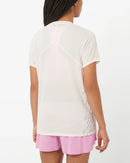 T-shirt de course Salomon SENSE AERO Graphic pour femme léger et respirant avec design graphique 
