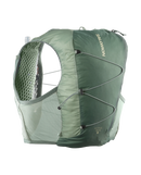 Veste d'hydratation Salomon Active Skin 8 de 8 litres avec deux flasques souples de 500 ml, technologie SensiFit™ et nombreuses poches de rangement pour le trail running et les longues distances.
