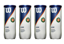 Wilson Balles Roland Garros (4 tubes)
