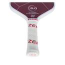 Raquette de pickleball Six Zero Ruby 16 mm avec surface aramide et design rouge premium