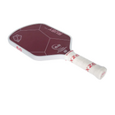 Raquette de pickleball Six Zero Ruby 16 mm avec surface aramide et design rouge premium