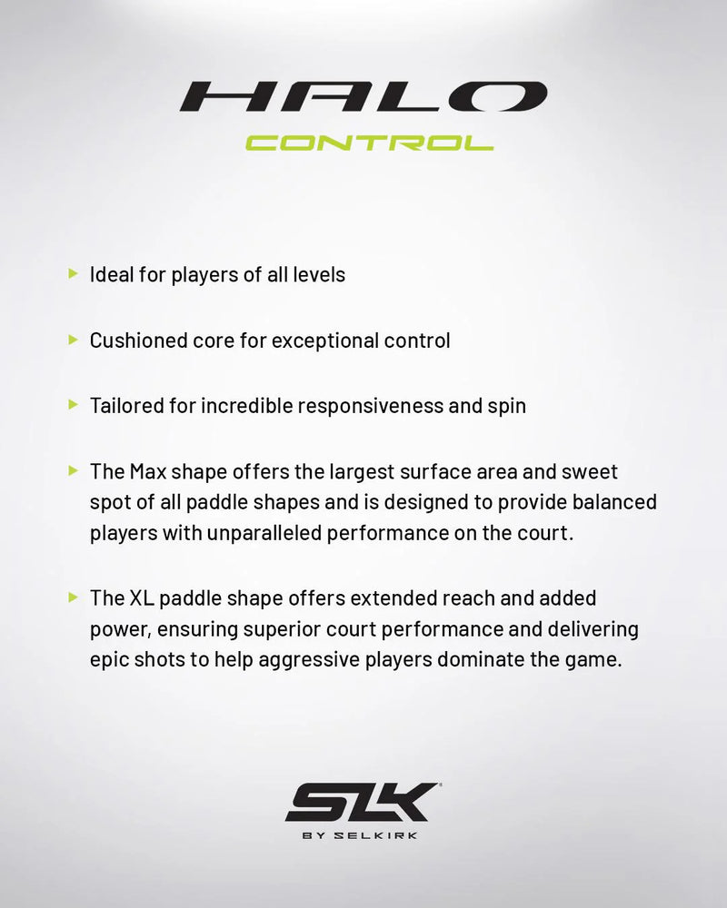 Selkirk Halo Control Max Gris Raquette Pickleball