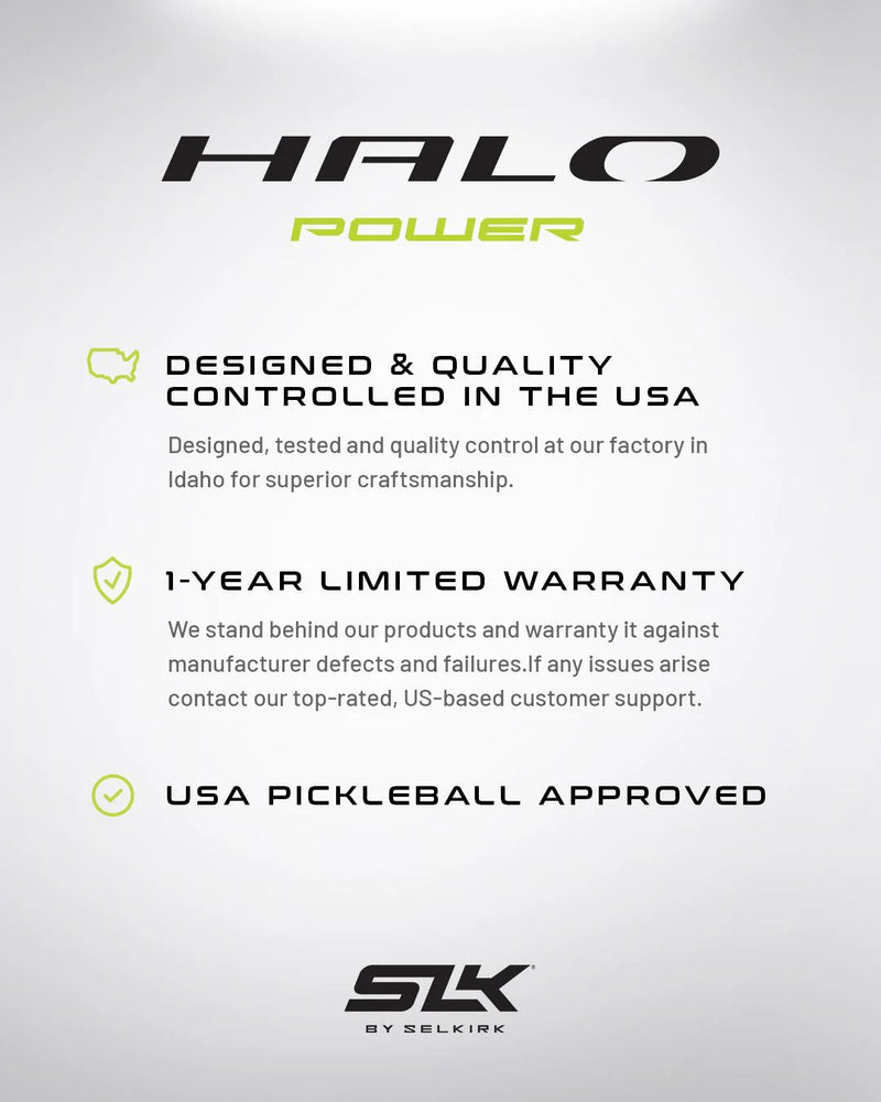 Selkirk Halo Power XL Volt Vert Raquette Pickleball