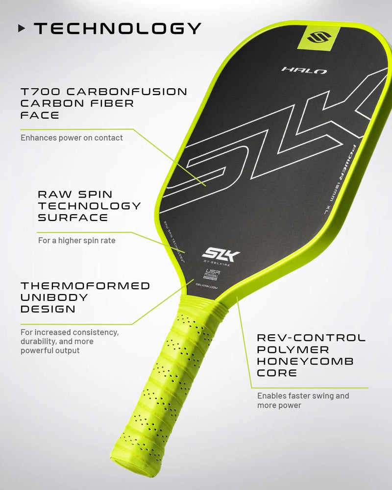 Selkirk Halo Power XL Volt Vert Raquette Pickleball