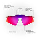 Lunette de cyclisme SPEK KOVO Crystal avec lentille SPEKTRA+ haute définition et monture TR90 ultralégère