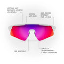 Lunette de soleil sport SPEK KOVO Blanc mat
