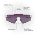 Lunette de soleil sport SPEK KOVO Blanc mat