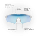 Lunette de soleil sport SPEK STRYVE II LT Blanc Mat