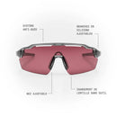 Lunettes de soleil sport SPEK STRYVE II métalliques avec lentille enveloppante et technologie SPEKTRA+™.