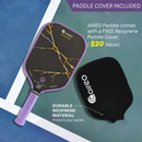AIREO Cyclone Kintsugi Elongated NanoGraph raquette de pickleball 16 mm