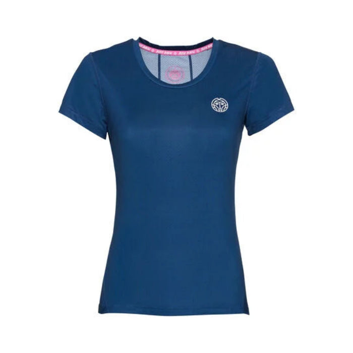 T-shirt de tennis fille BIDI BADU Calla Tech Roundneck – respirant, confortable et stylé pour les jeunes athlètes.