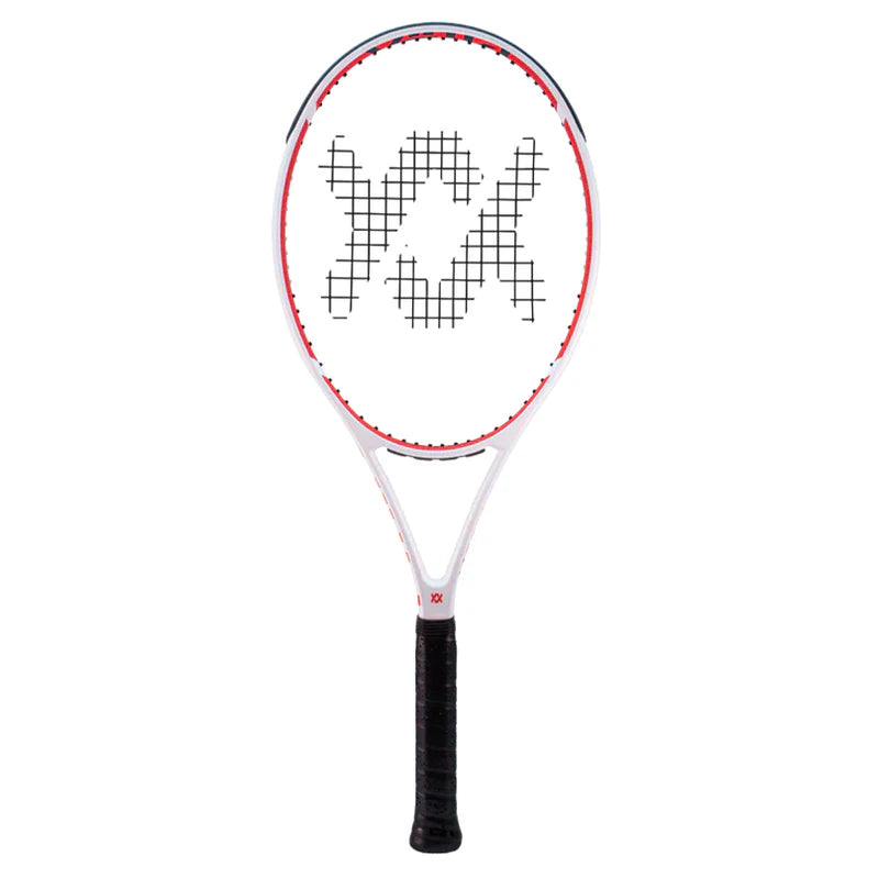 Raquette Volkl V-Cell 6 275 g, tête 645 cm², équilibre 33 cm, profil 24-26-23 mm, plan de cordage 16x19, technologies V-Cell, V-Sensor et REVA.