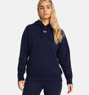 Chandail à capuchon Under Armour Rival Fleece pour femme avec tissu molletonné chaud et poche kangourou.