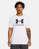 T-shirt Under Armour Logo pour homme avec coupe ample et tissu léger confortable.