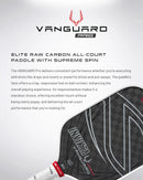 Selkirk Vanguard Pro Epic Charcoal Raquette Pickleball