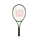 Raquette de tennis junior Wilson Blade Feel Comp 25 verte et noire.