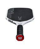 Raquette pickleball Wilson Vesper Power 14 allongée avec surface hybride carbone pour puissance et portée maximal