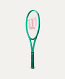 Raquette de tennis Wilson Blade 98 18x20 V10 verte offrant contrôle précis, stabilité et sensations avancées pour joueurs compétitifs