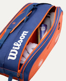 Sac Wilson Roland-Garros 2026 Team 6 Pack blanc et terre battue pour 6 raquettes de tennis inspiré du tournoi de Roland-Garros