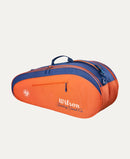 Sac Wilson Roland-Garros 2026 Team 6 Pack blanc et terre battue pour 6 raquettes de tennis inspiré du tournoi de Roland-Garros