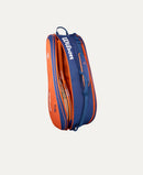 Sac Wilson Roland-Garros 2026 Team 6 Pack blanc et terre battue pour 6 raquettes de tennis inspiré du tournoi de Roland-Garros