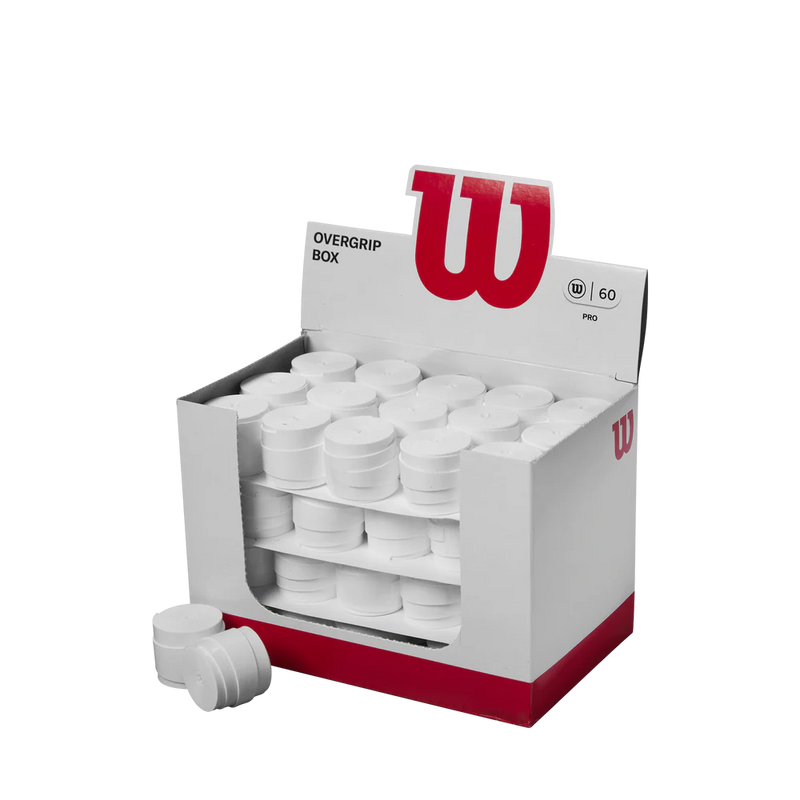 Rouleau de 60 surgrips Wilson Pro pour raquettes de tennis