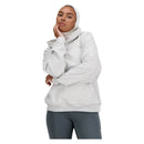 Chandail à capuchon New Balance Athletics pour femme avec coupe oversized et logo brodé.