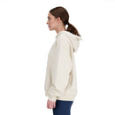Chandail à capuchon New Balance Athletics pour femme avec coupe oversized et logo brodé.