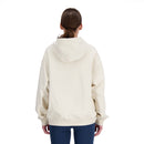 Chandail à capuchon New Balance Athletics pour femme avec coupe oversized et logo brodé.