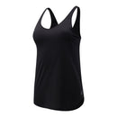 Camisole d’entraînement femme New Balance Sport Core Heather Tank avec tissu chiné respirant et coupe athlétique, conçue pour le sport et le confort quotidien.