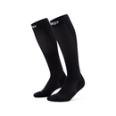 Bas de compression CEP Core Run Tall noirs pour la course à pied avec compression 3D, zones mesh respirantes et amorti anatomique