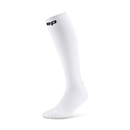 Bas de compression CEP Core Run Tall blancs pour la course à pied avec compression 3D, zones mesh respirantes et amorti anatomique