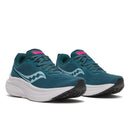 Chaussures de course Saucony Lancer Run pour femme avec amorti confortable et tige respirante.