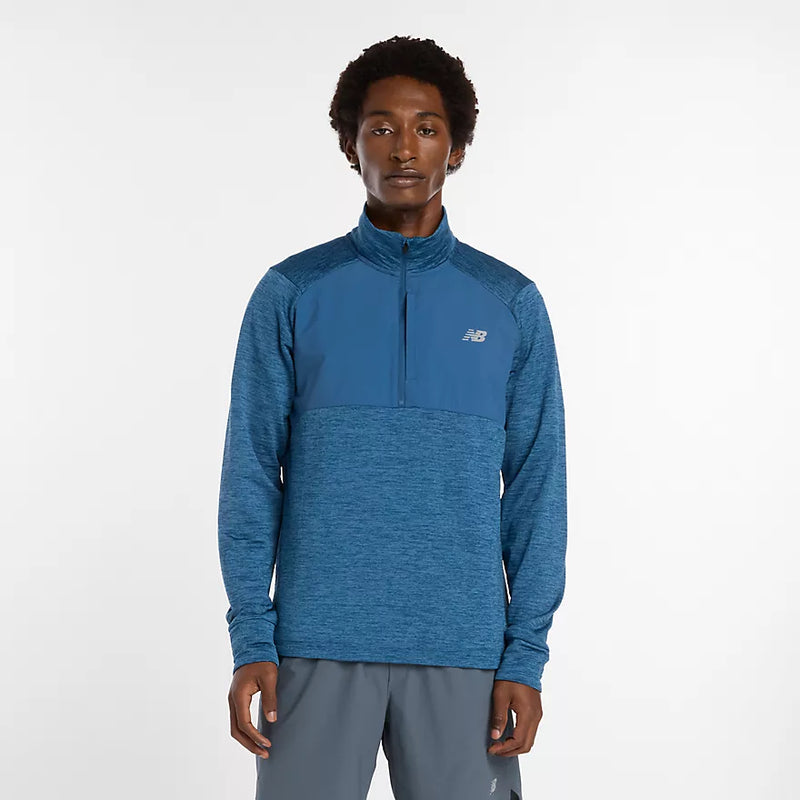 Demi-zip New Balance NB Heat Grid pour entraînement par temps froid
