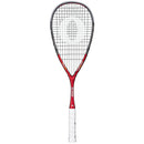 Raquette OLIVER APEX 520 CE – cadre noir et rouge, profil concave, cordée SQ-X9, idéale pour le squash offensif.