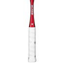 Raquette OLIVER APEX 520 CE – cadre noir et rouge, profil concave, cordée SQ-X9, idéale pour le squash offensif.