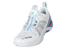 Chaussures de badminton Victor S82III AF avec technologie HYPEREVA, plaque de carbone et semelle VSR Rubber offrant stabilité, confort et adhérence sur terrain intérieur.