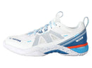 Chaussures de badminton Victor S82III AF avec technologie HYPEREVA, plaque de carbone et semelle VSR Rubber offrant stabilité, confort et adhérence sur terrain intérieur.