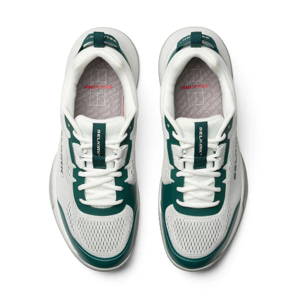 Selkirk CourtStrike Chaussures Pickleball homme vert et blanc