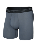 Boxer SAXX Quest Quick-Dry noir avec pochette BallPark, vue avant en position debout