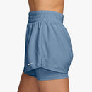 Short Nike Dri-FIT One 2-en-1 femme avec taille haute, short intérieur et tissu respirant pour entraînement et usage quotidien