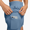 Short Nike Dri-FIT One 2-en-1 femme avec taille haute, short intérieur et tissu respirant pour entraînement et usage quotidien