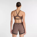 Soutien-gorge de sport New Balance Essential Run avec maintien élevé et bretelles ajustables.