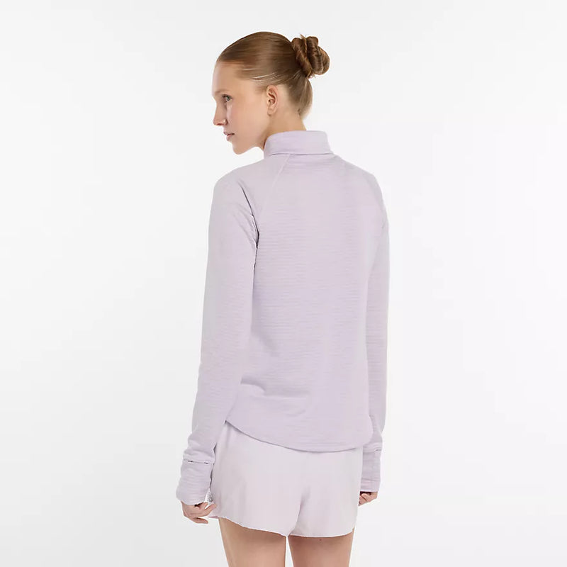 Tissu recyclé Heat Grid doux et extensible – demi-zip New Balance