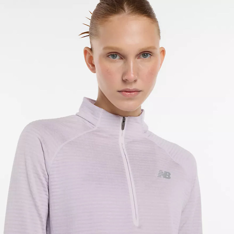 Demi-zip New Balance NB Heat Grid pour entraînement par temps froid