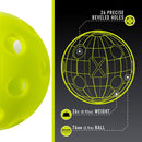 Franklin X26 Balles Pickleball Intérieur Lime (pqt de 3)